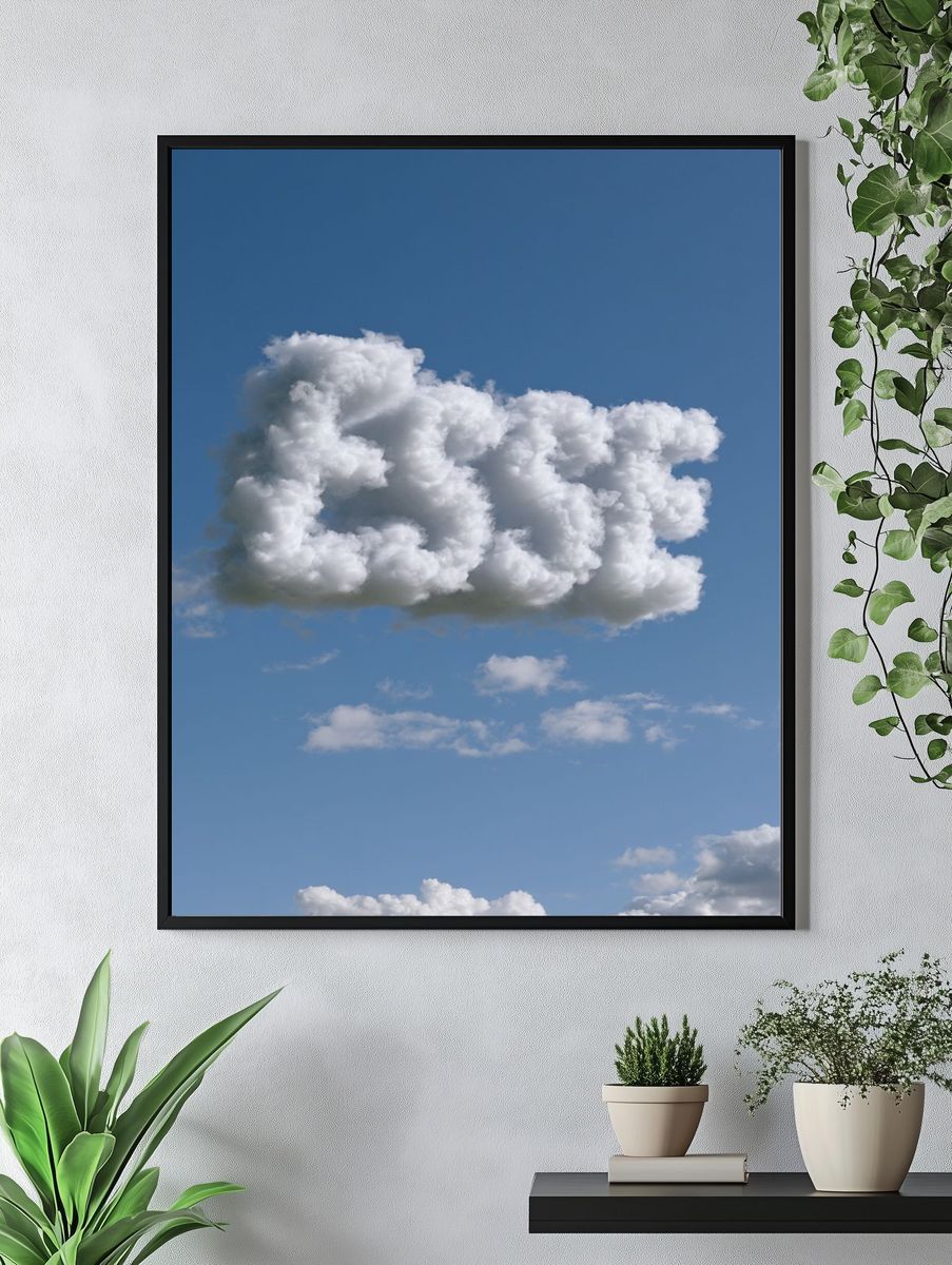 Cloudscape Sky Photography Poster. — room view 4
