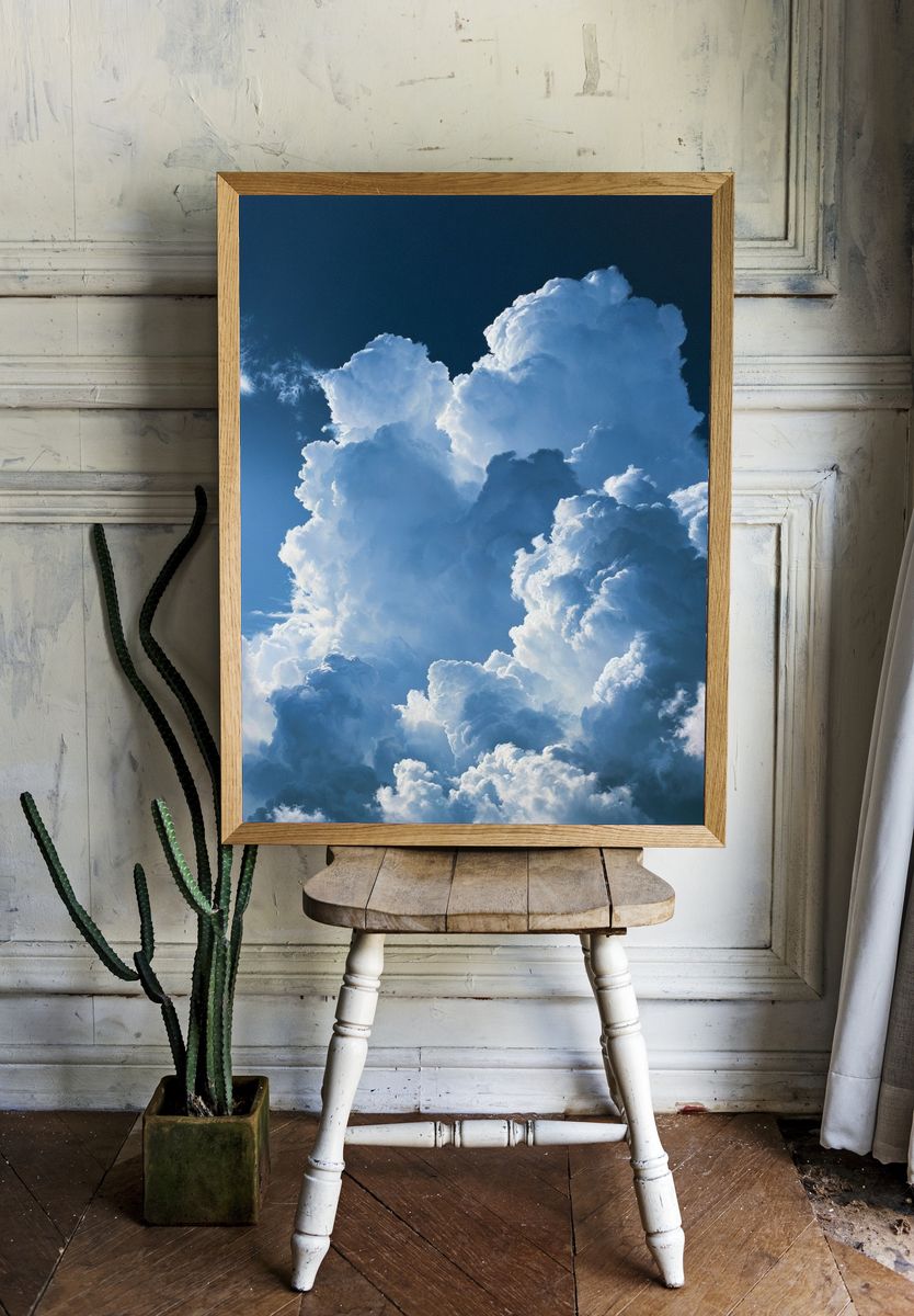 Dramatic Cloudscape Photography Poster. — room view 1