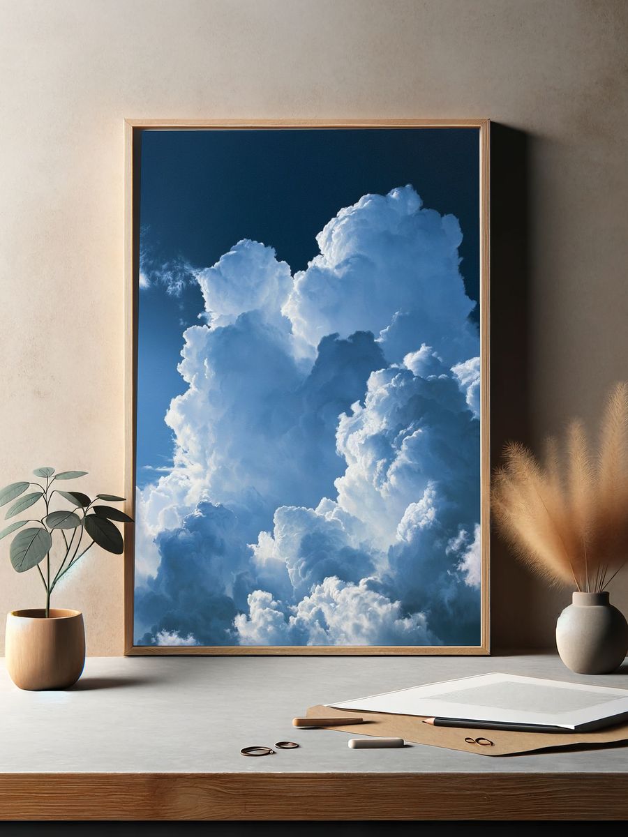Dramatic Cloudscape Photography Poster. — room view 2