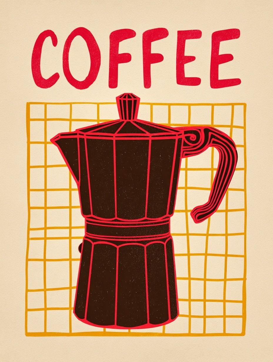 Coffee Maker — Illustration Print. poster detail