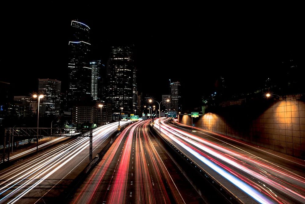 City Lights at Night — Photography Print. poster — photography art
