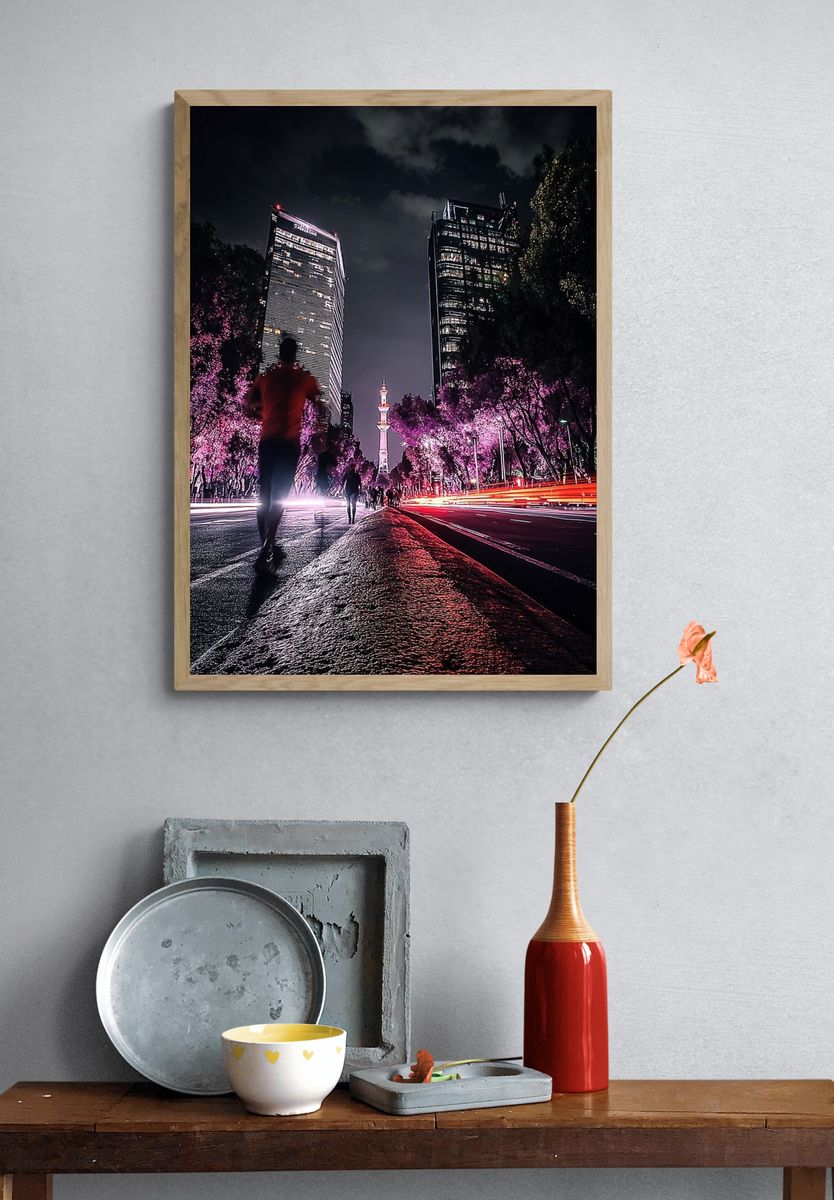 City Nightscape — Photography Poster. — room view 3