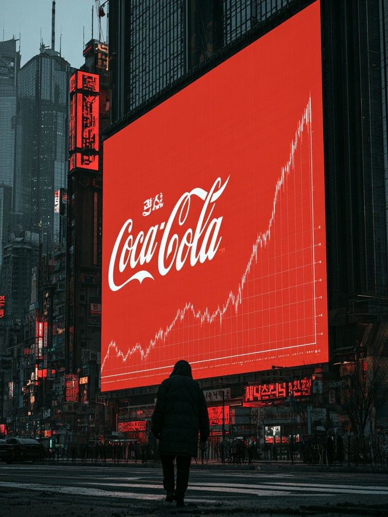 Coca-Cola Neon Cityscape Poster. poster detail