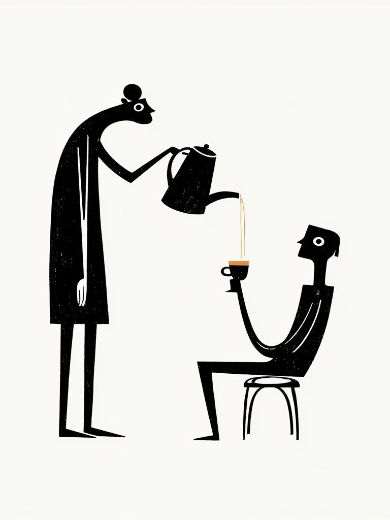 Coffee Ritual Typography Print. poster — typography art