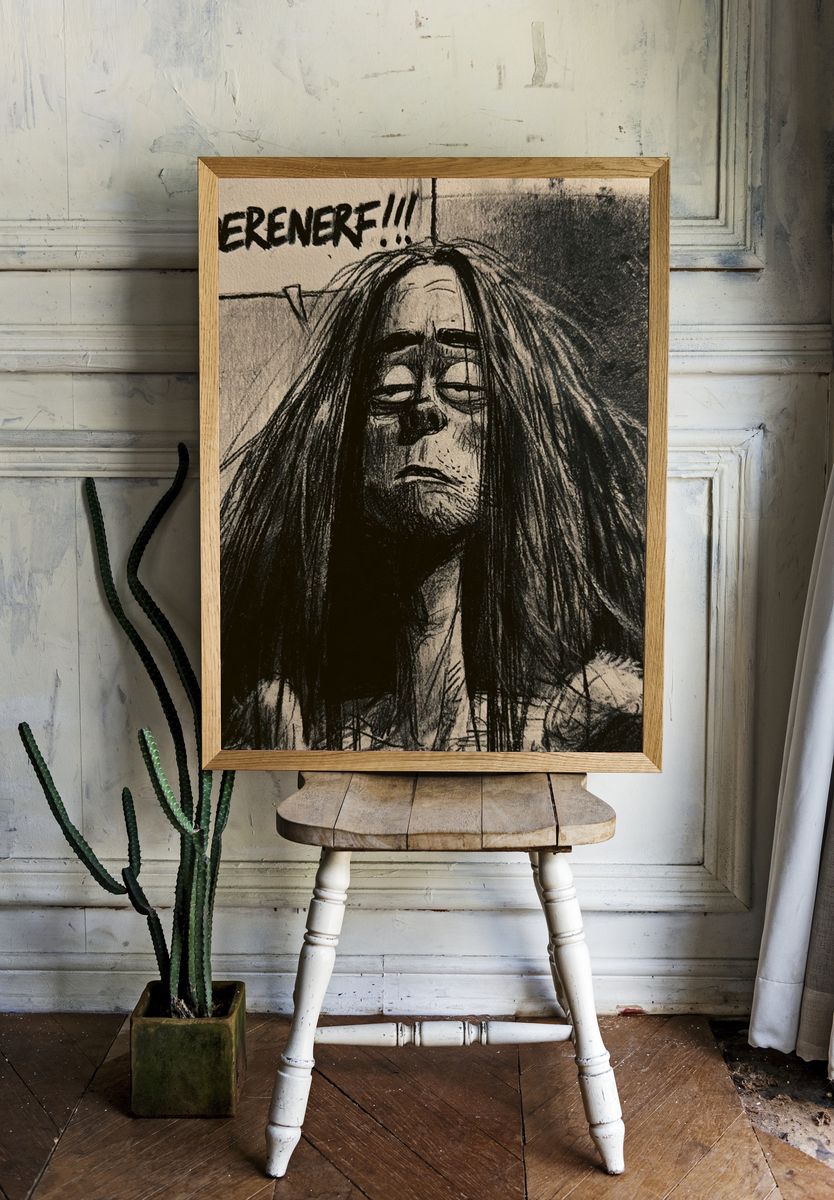 Boerenerf Comic Portrait Poster. room preview