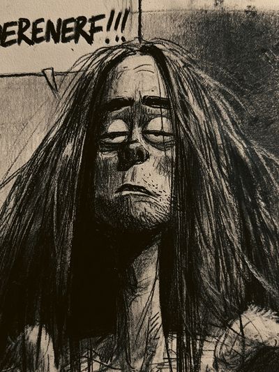 Boerenerf Comic Portrait Poster.