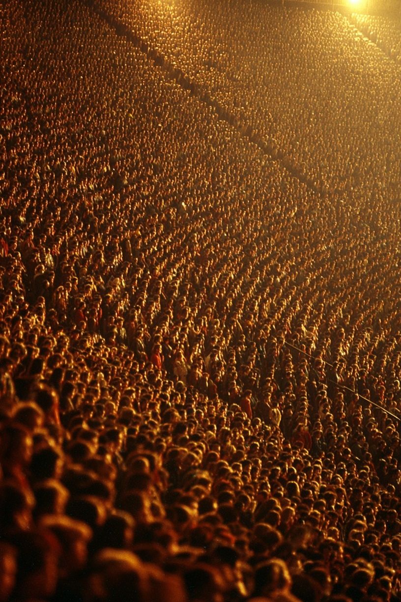 Concert Crowd Night Photography Poster. poster — photography art