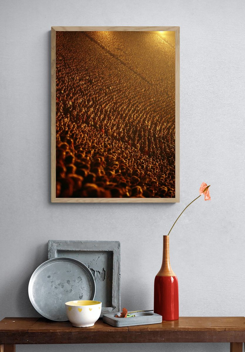 Concert Crowd Night Photography Poster. — room view 3