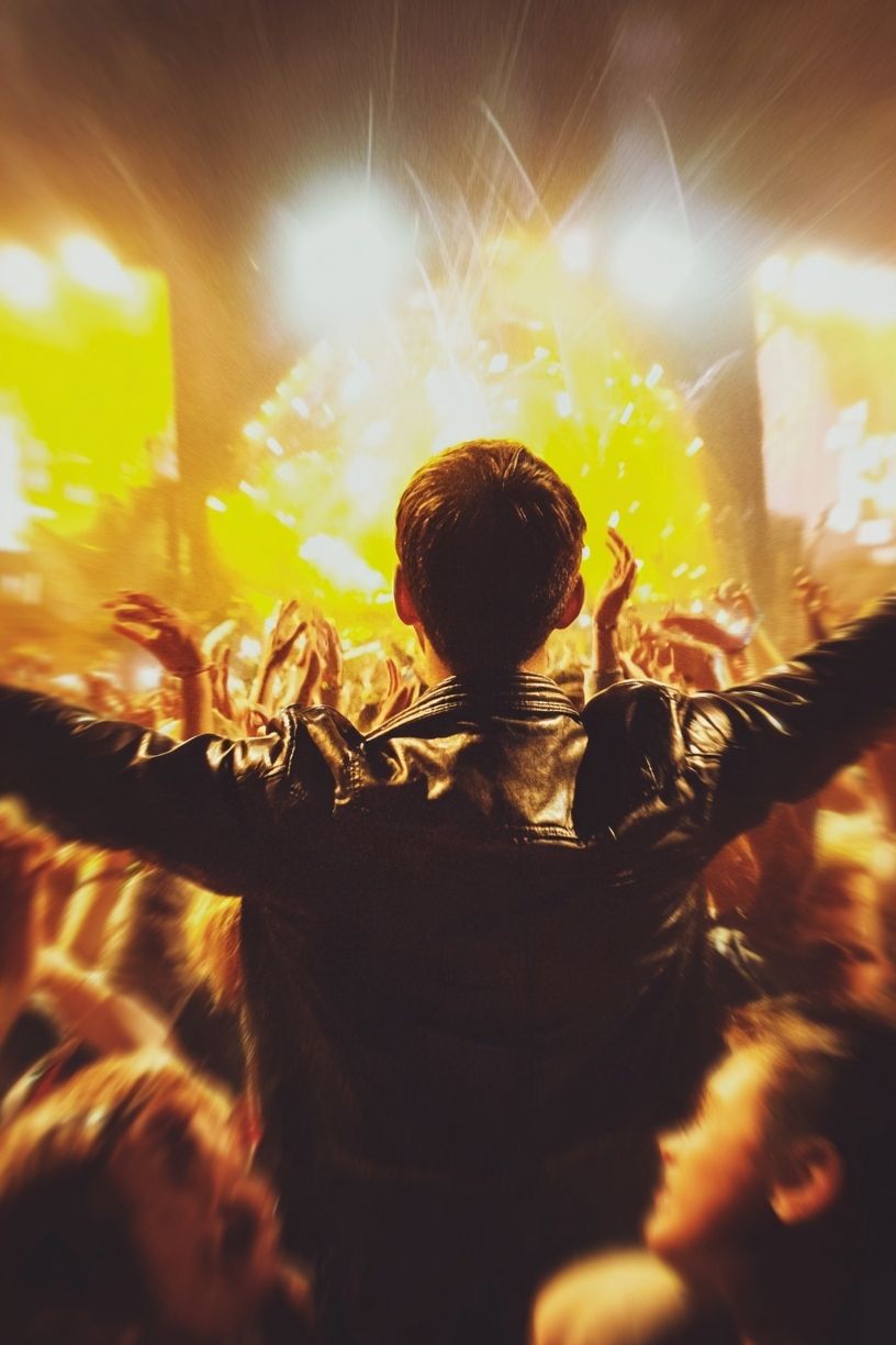 Concert Crowd Photography Poster. poster — photography art