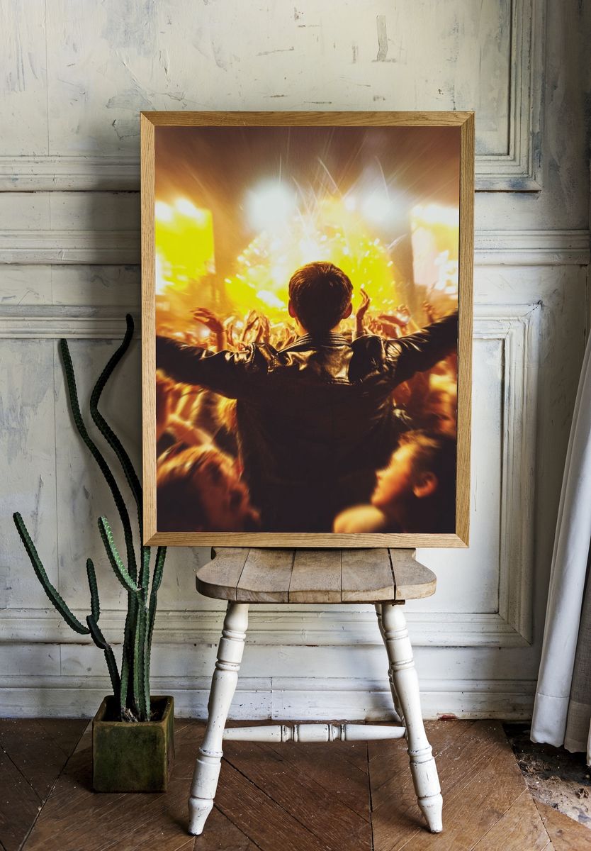 Concert Crowd Photography Poster. — room view 1