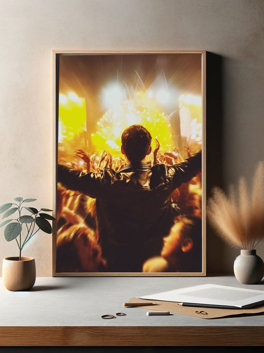 Concert Crowd Photography Poster. — room view 2