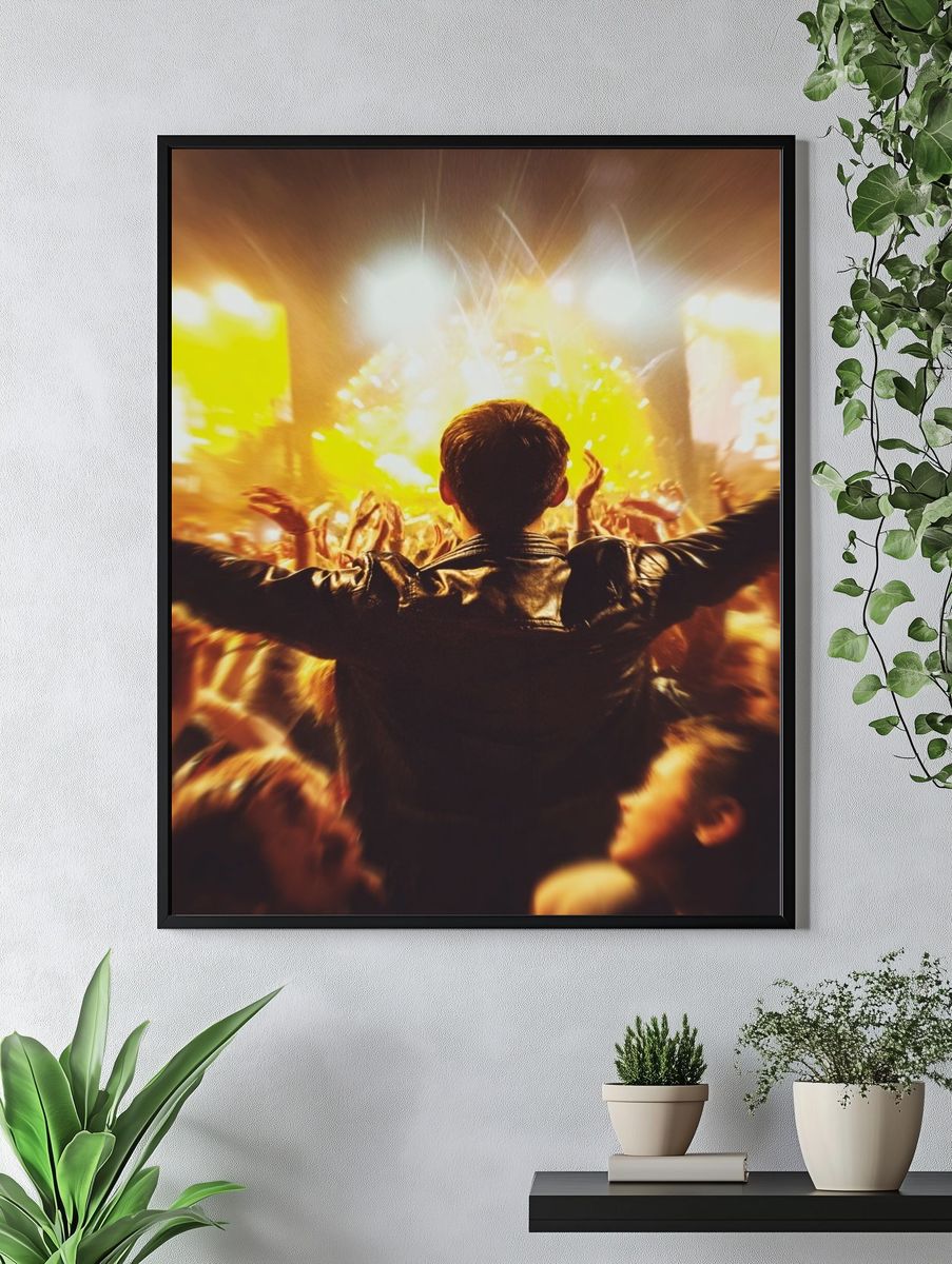 Concert Crowd Photography Poster. — room view 4