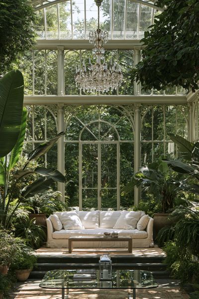 Elegant Conservatory Interior Photography Poster.