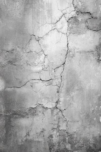 Cracked Concrete Texture Print. poster