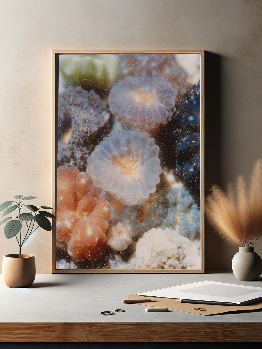 Underwater Coral Reef Poster. — room view 2