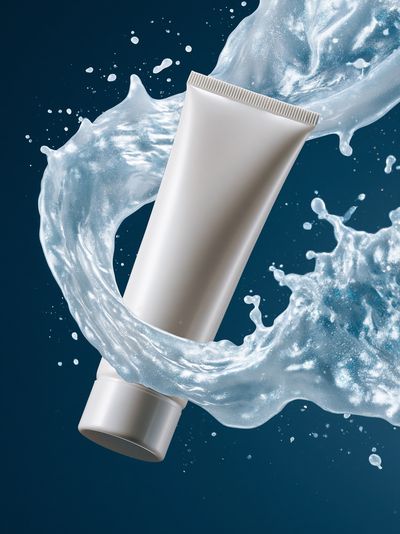 Cosmetic Tube Splash Illustration Poster. poster