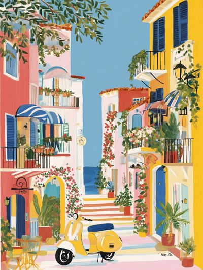Charming Coastal Village