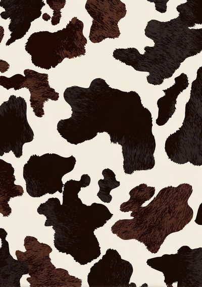 Cowhide Pattern — Illustration Print. poster print