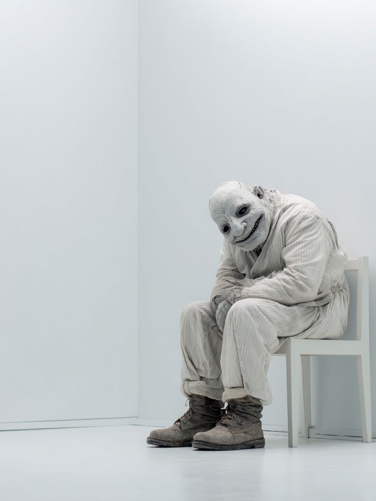 Creepy Clown Portrait Poster. poster — fine-art art