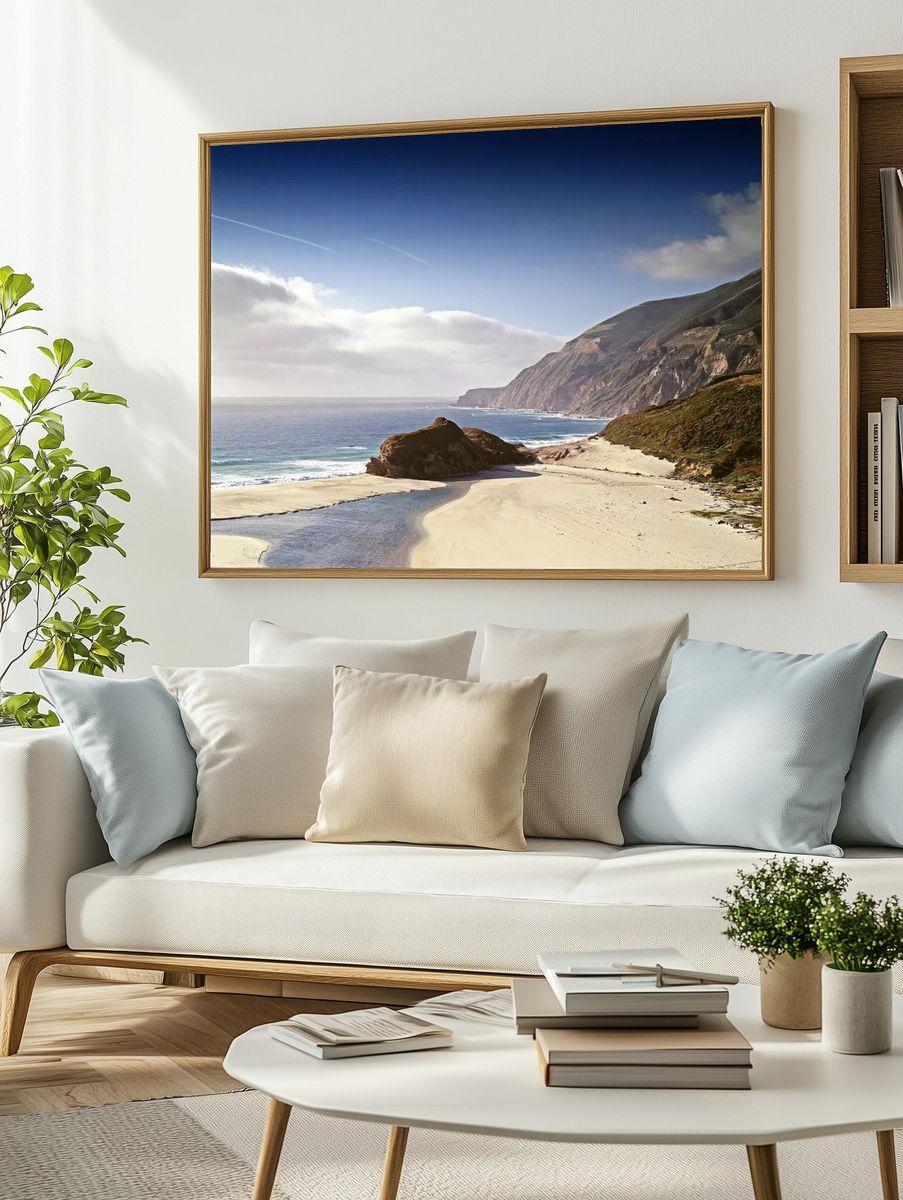 Coastal Landscape — Nature Print. — room view 2