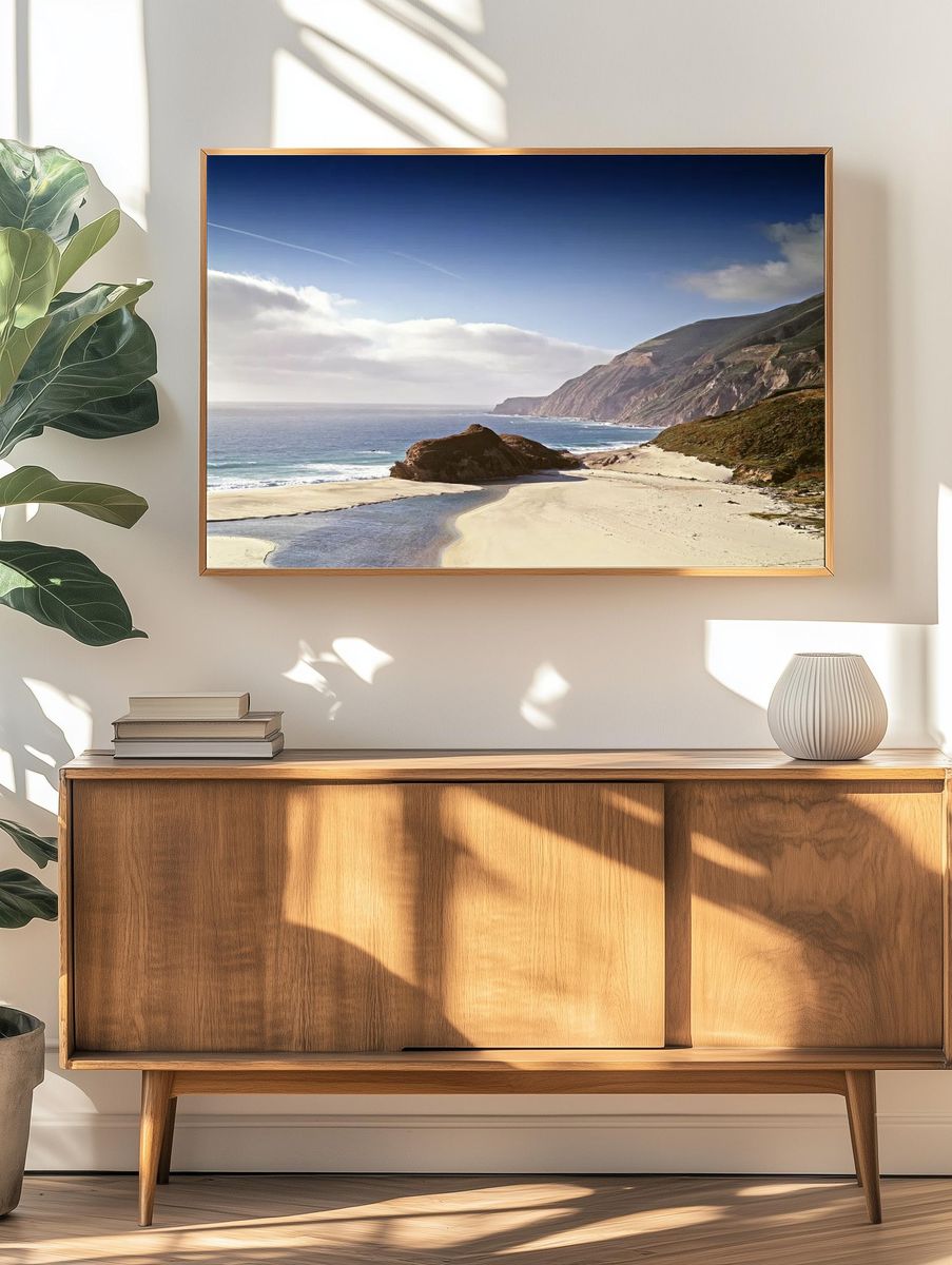 Coastal Landscape — Nature Print. — room view 3