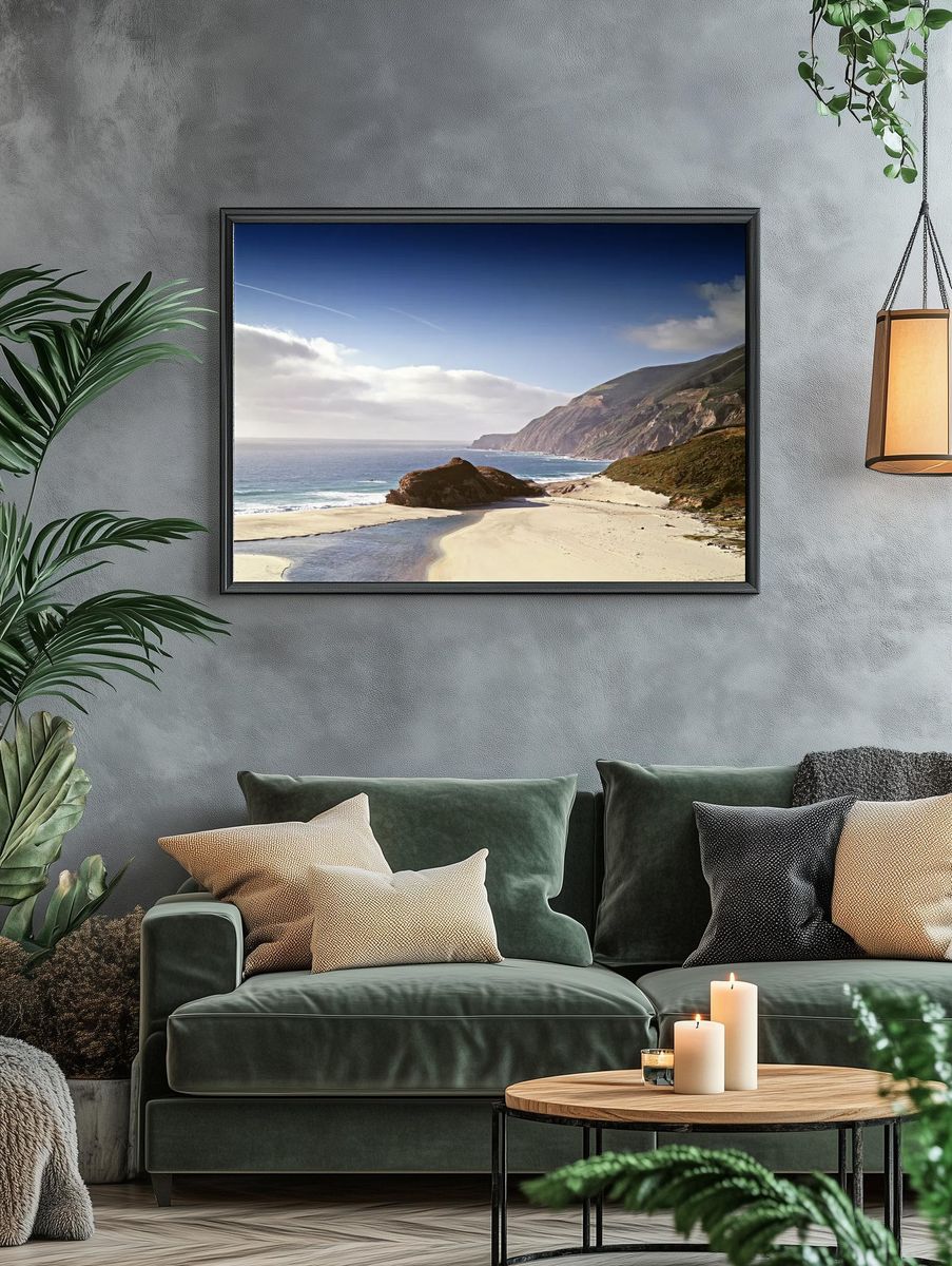 Coastal Landscape — Nature Print. — room view 4