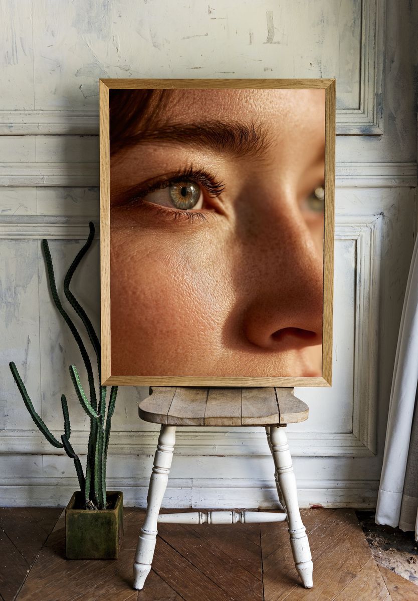 Close-Up Portrait Photography Poster. — room view 1