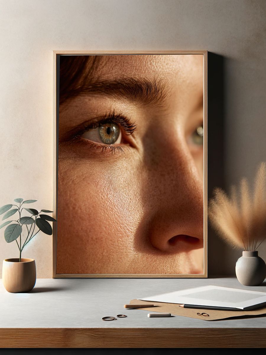 Close-Up Portrait Photography Poster. — room view 2