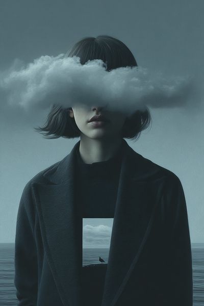 Clouded Thoughts — Surrealism Print. poster print