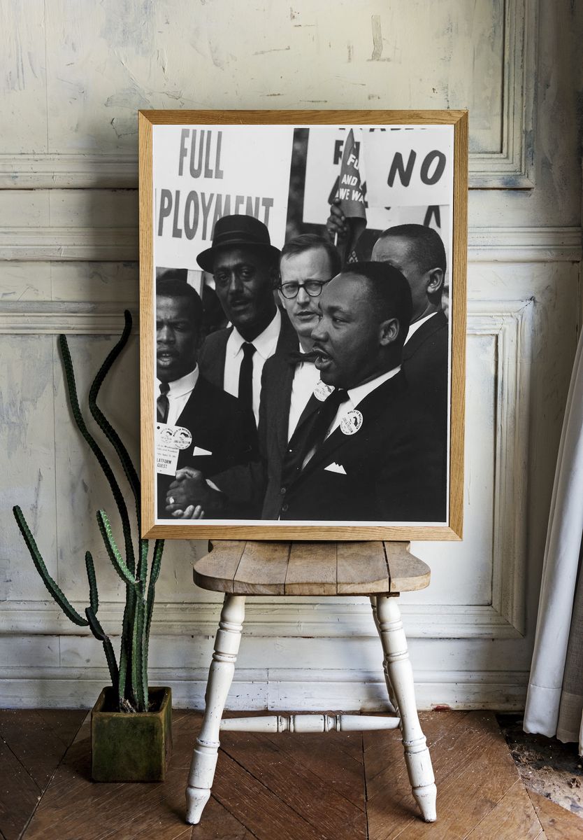 Civil Rights March — Black and White Print. — room view 1