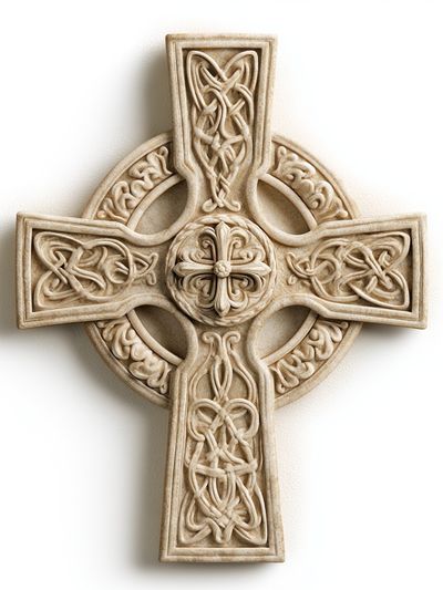 Celtic Cross Relief Print.