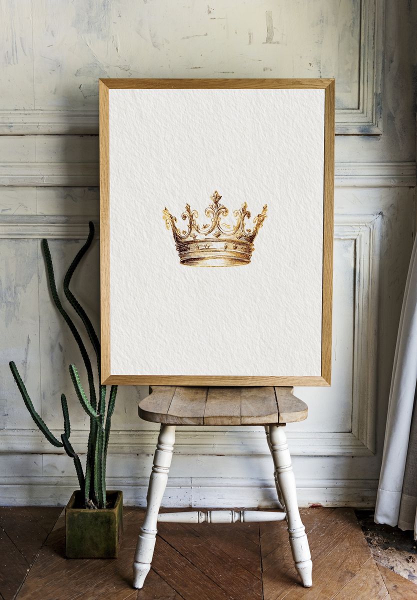 Golden Crown — Vintage Print room preview