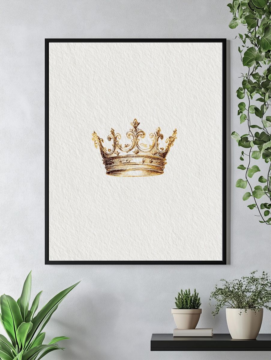 Golden Crown — Vintage Print. — room view 4