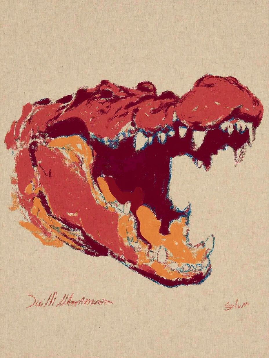 Crocodile Head — Abstract Print. poster detail
