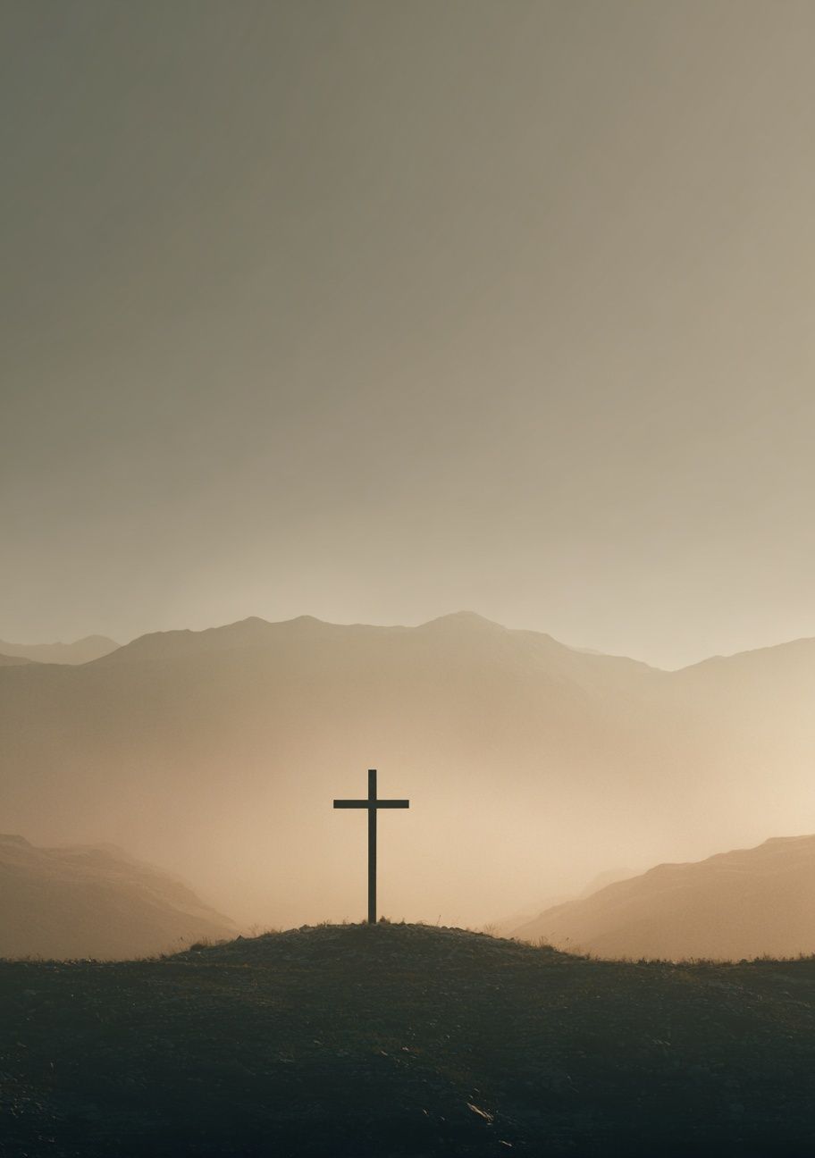 Cross at Dawn Photography Poster. poster — photography art