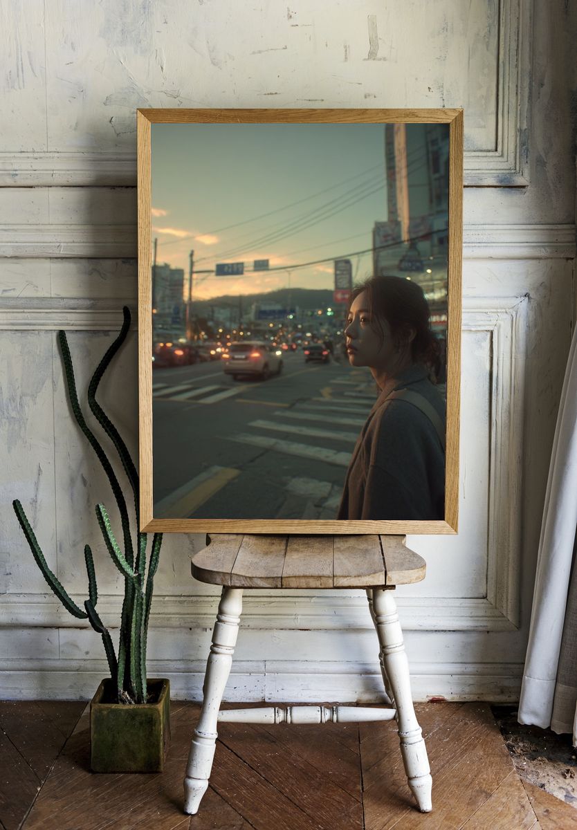 City Street at Dusk — Photography Print. — room view 1