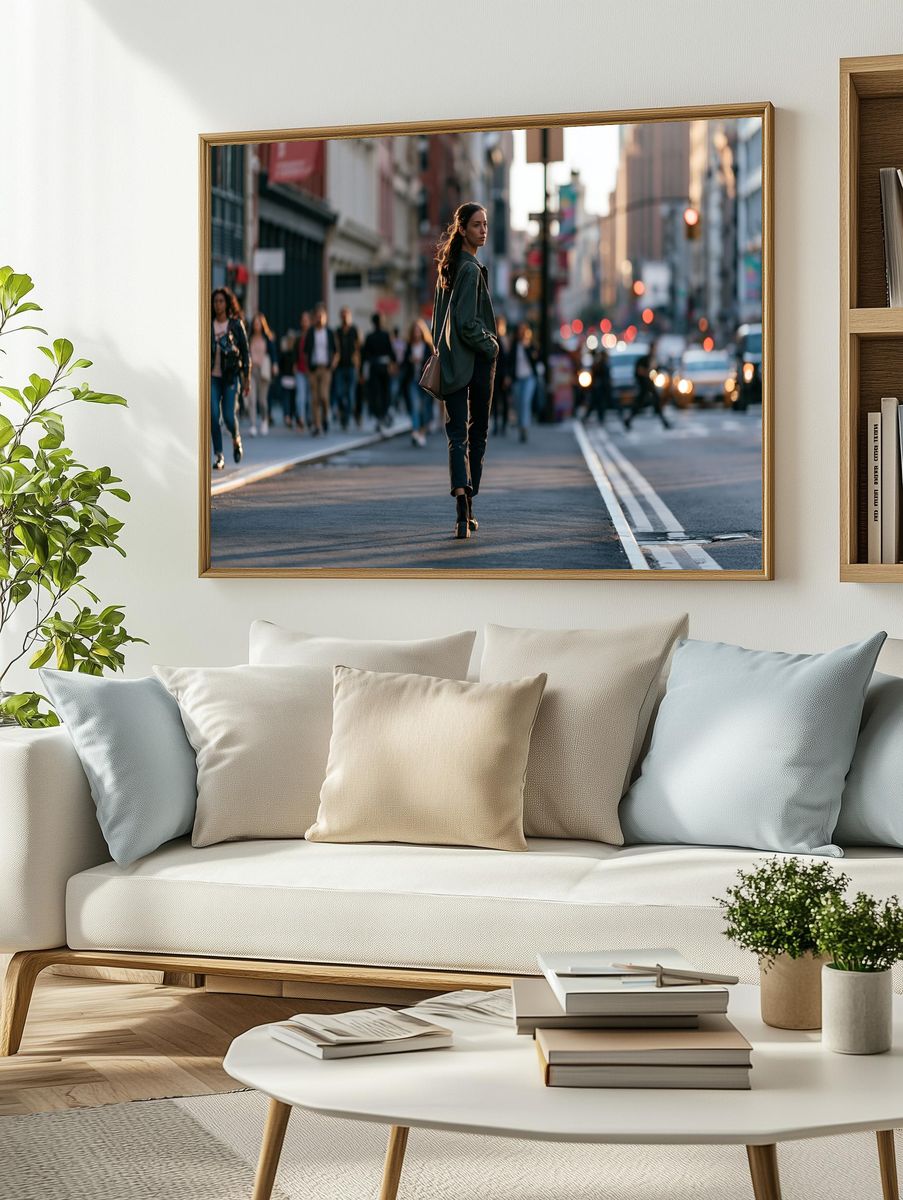 City Street Portrait Poster. — room view 2