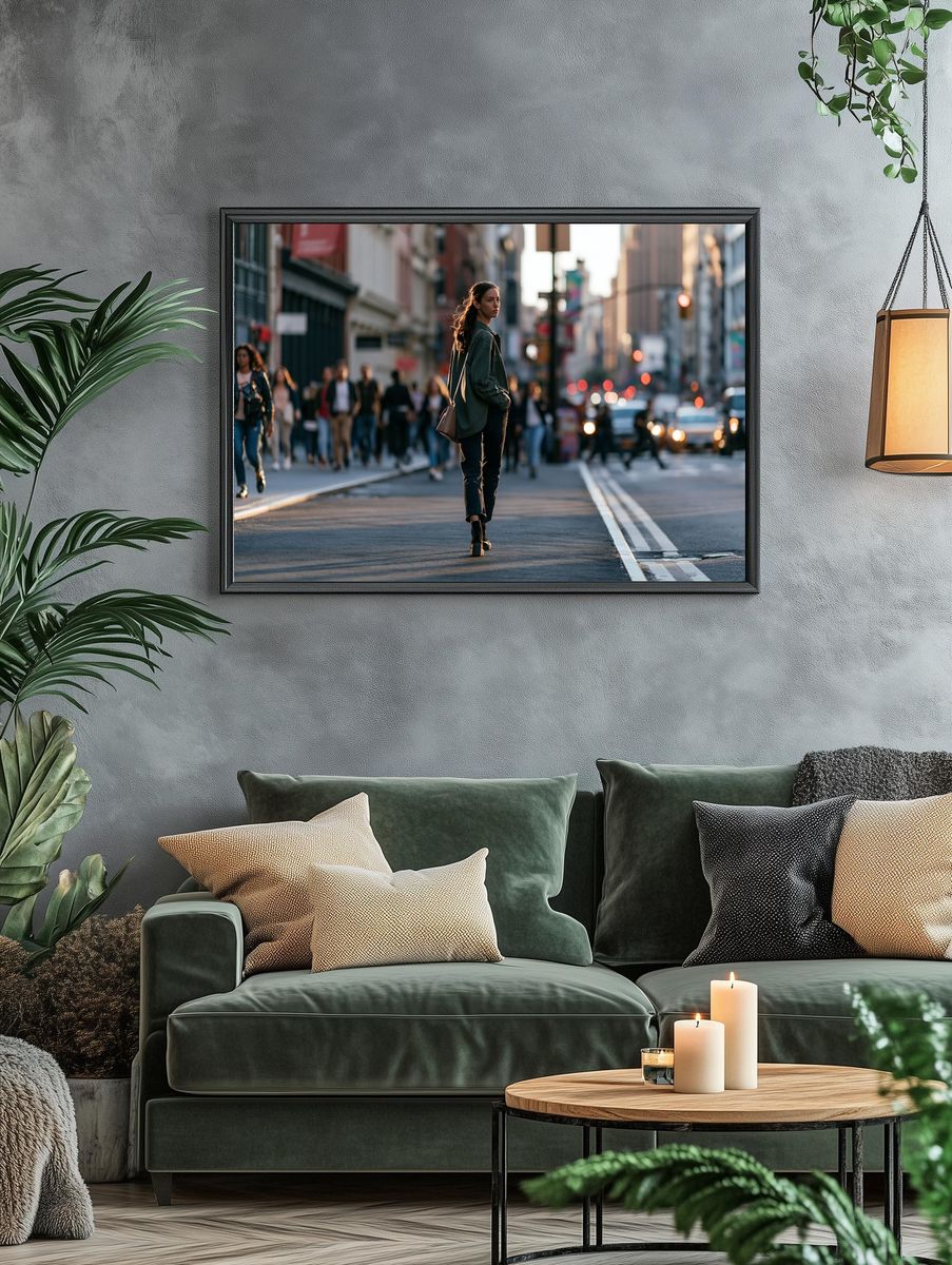 City Street Portrait Poster. — room view 4
