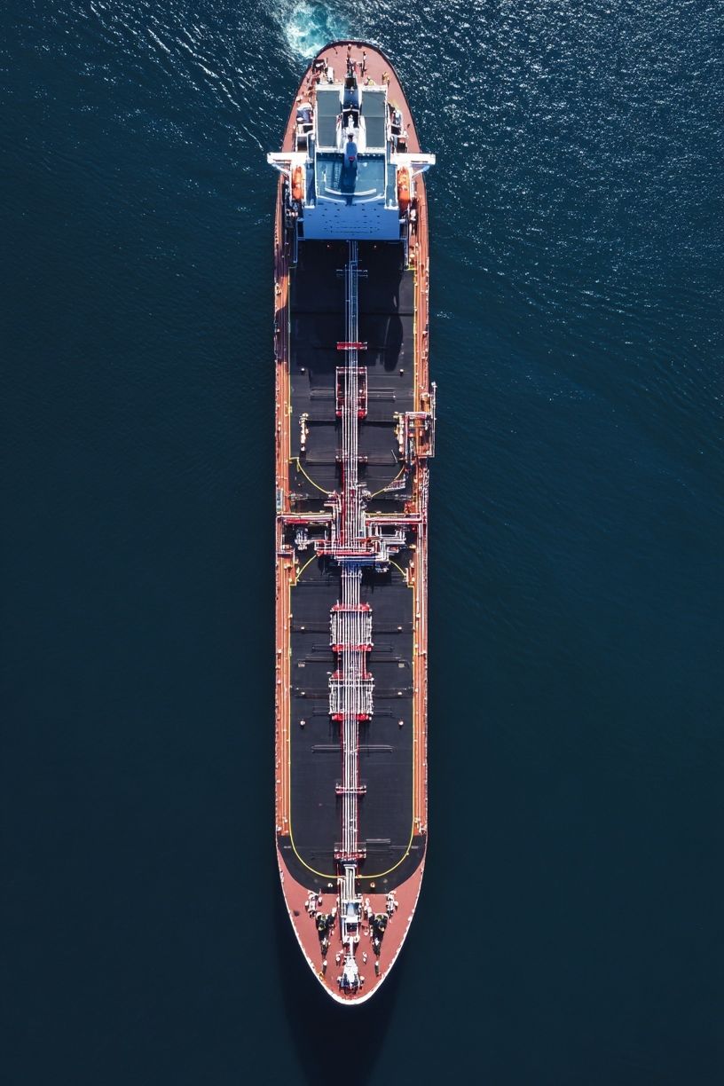 Cargo Ship Aerial View Poster. poster — photography art