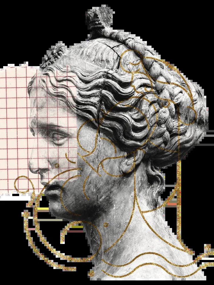 Classical Sculpture — Modern Art Print. poster detail