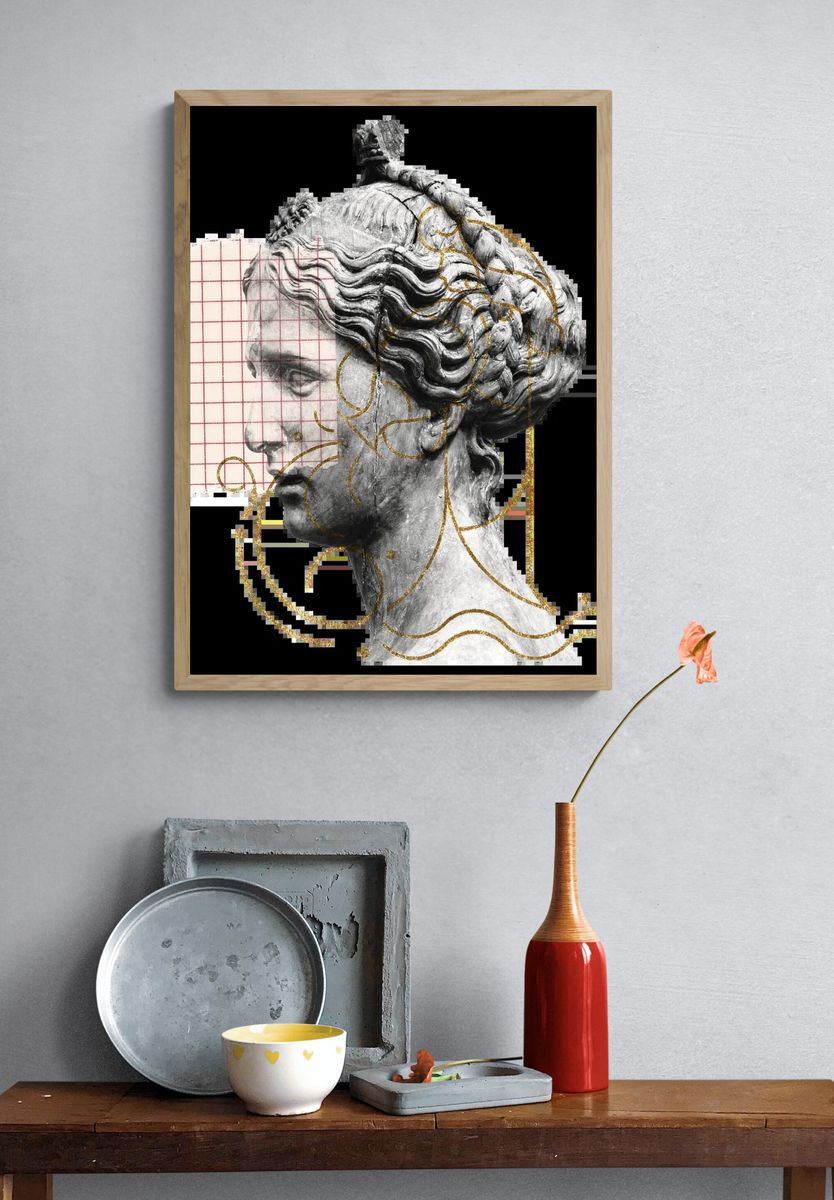 Classical Sculpture — Modern Art Print. — room view 3