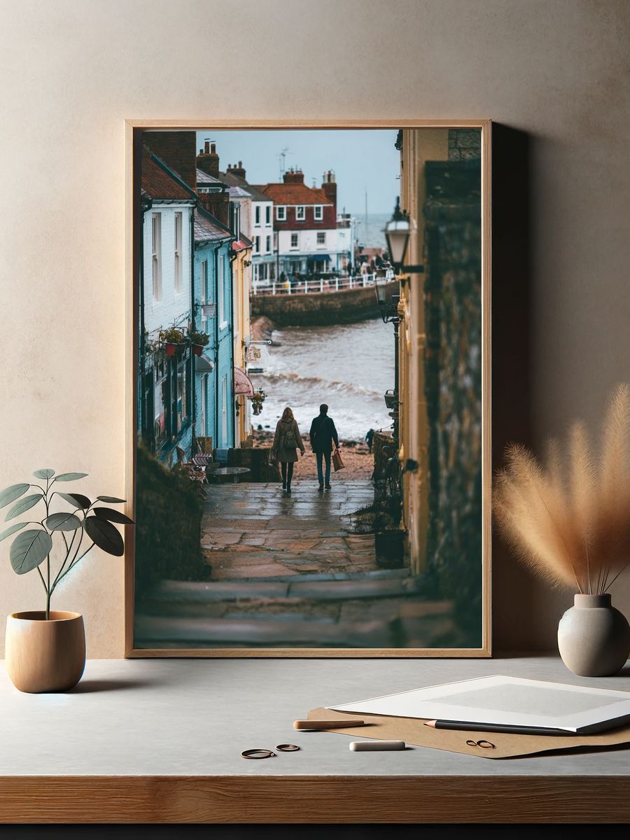 Coastal Stroll — Photography Print. — room view 2