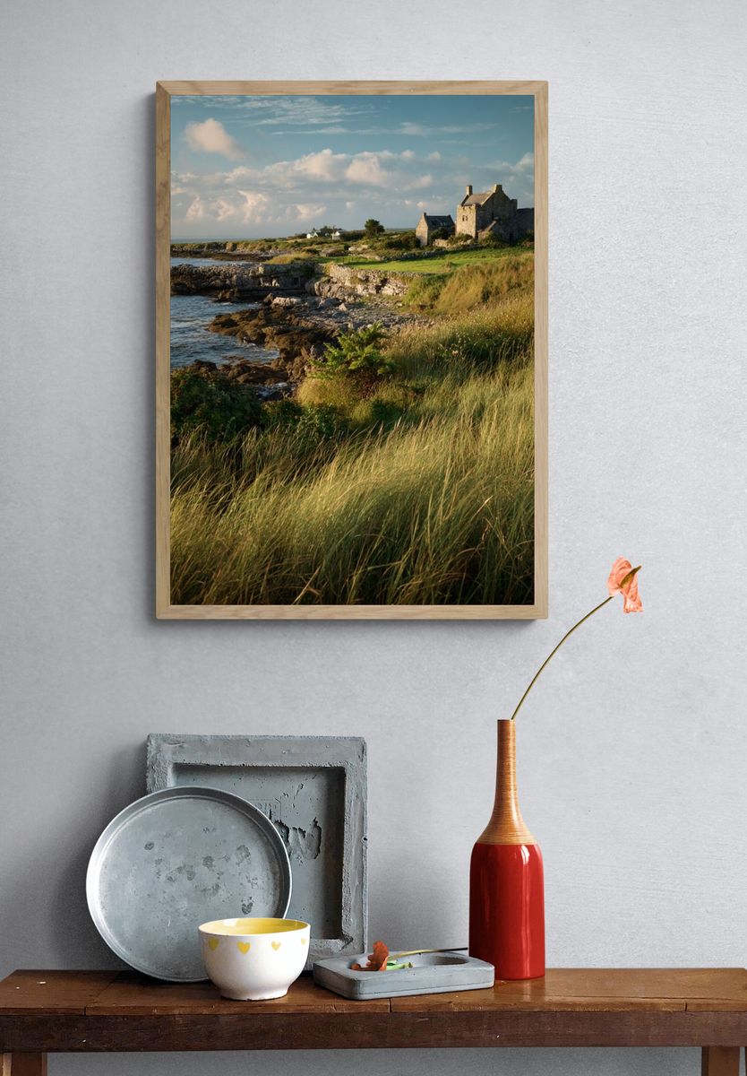 Coastal Ruins at Sunset Poster. — room view 3