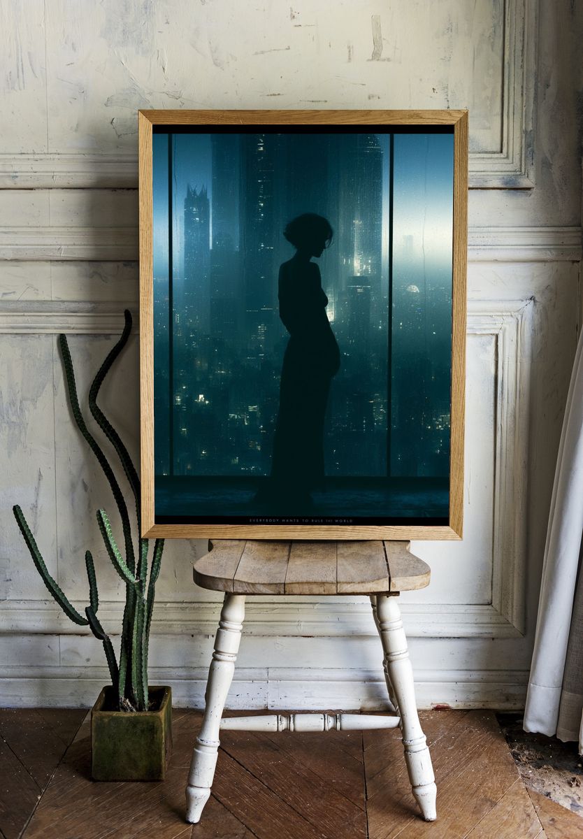 City Silhouette Photography Poster. room preview