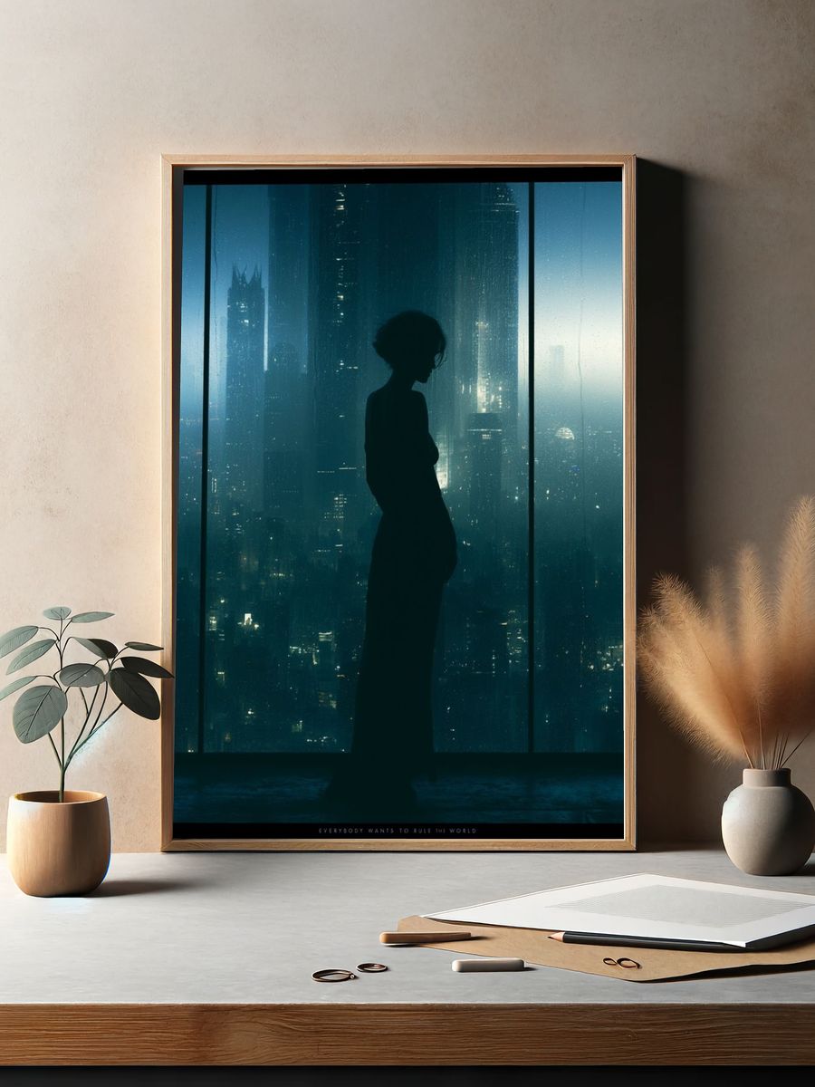 City Silhouette Photography Poster. — room view 2