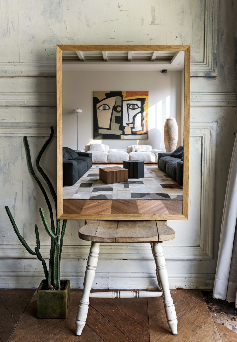 Cubist Face Abstract Poster. room preview