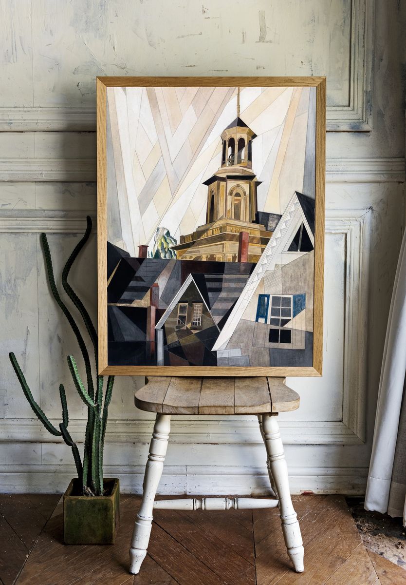 Sir Christopher Wren (1920) painting. room preview