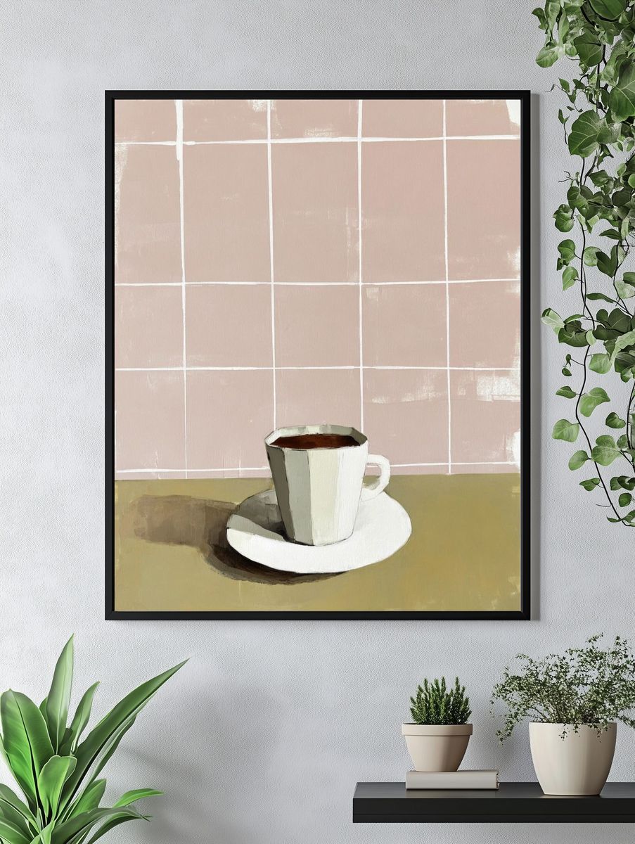 Coffee Cup — Minimalist Print. — room view 4