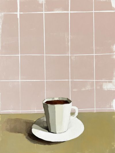 Coffee Cup — Minimalist Print. poster print