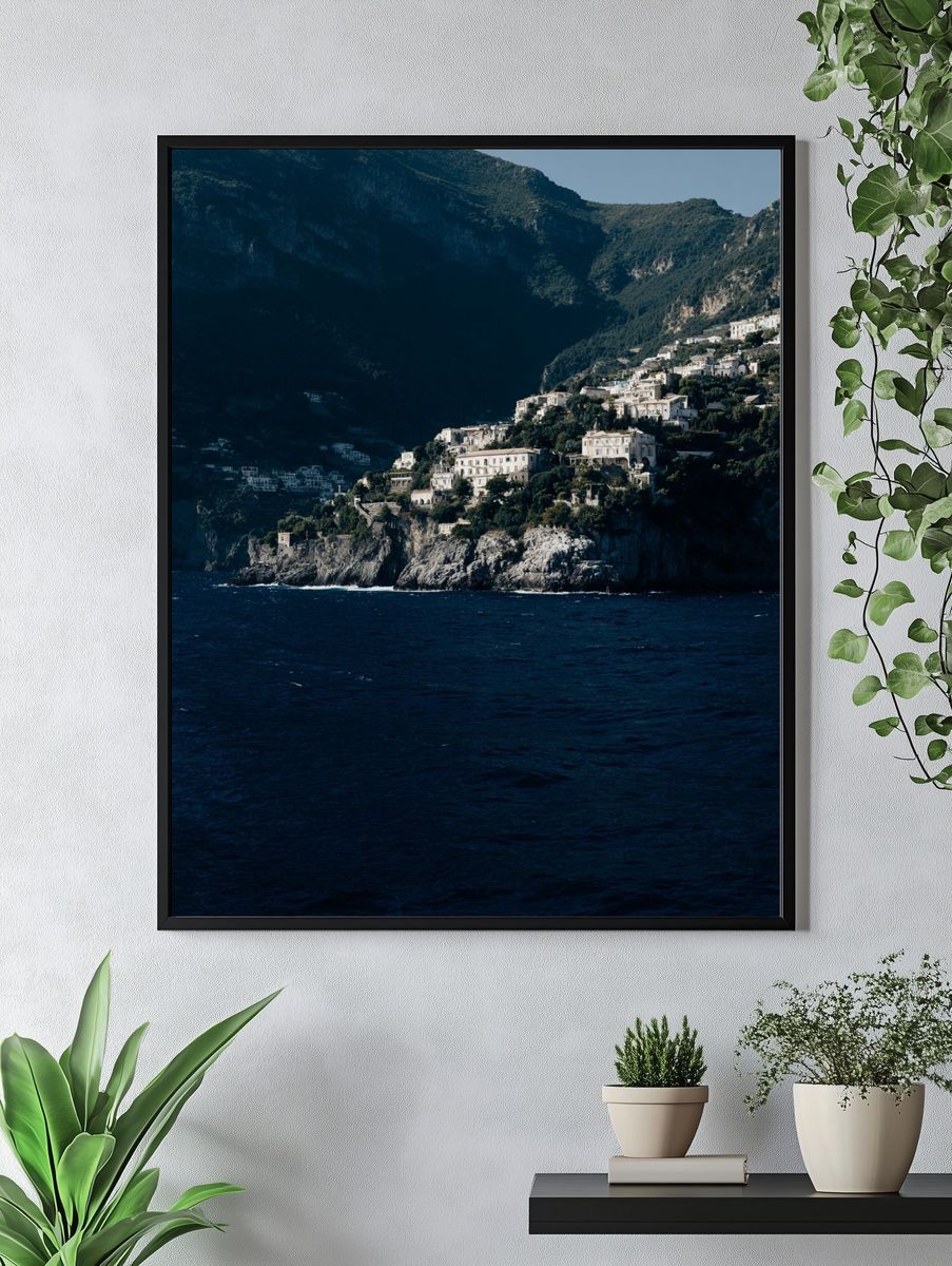 Coastal Village in Amalfi — Photography Print. — room view 4